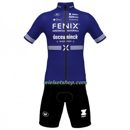 Fietskleding (Fietsshirt + Korte Koersbroek) 2023 Fenix-Deceuninck - Donkerblauw